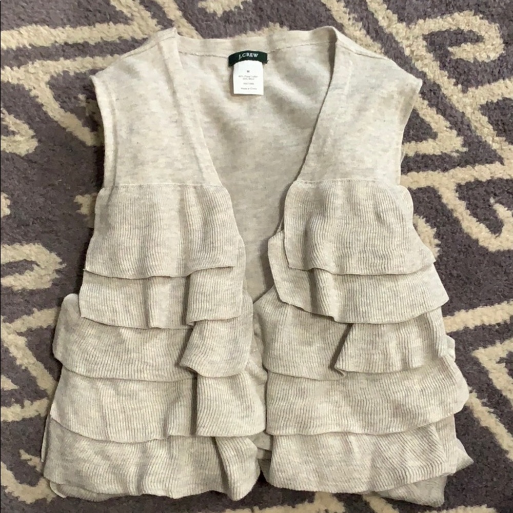 J.Crew Knit Ruffle Vest - Picture 11 of 12